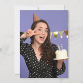 Foto Brunch und Bubbly Pink 21. Geburtstag Einladung (Rückseite)