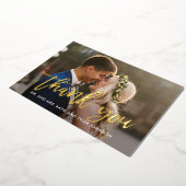 Foto "Brushed Charm REAL FOIL" Danke Karte (Gedreht)