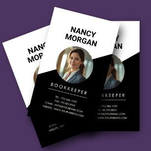 Foto Buchhalter Visitenkarte