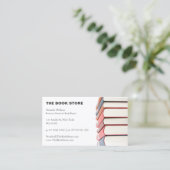 Foto, Buchstapel - Buchladen - Visitenkarte (Stehend Vorderseite)