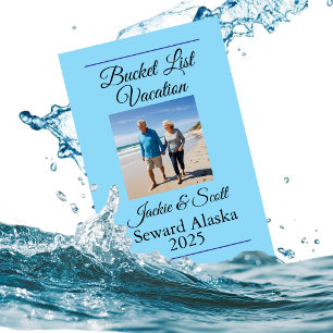 Foto Bucket List Kreuzfahrt Urlaub blau Personalis Magnet