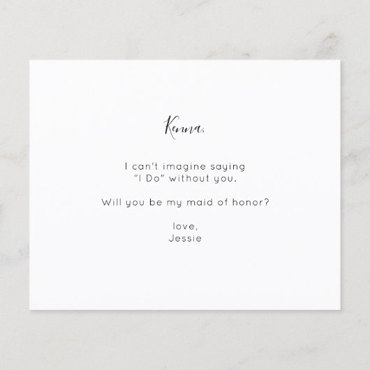 Foto "Budget be My Trauzeugin" (Rückseite)