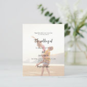 Foto Budget Hochzeitseinladung (Stehend Vorderseite)