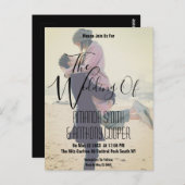 Foto Budget Hochzeitskarte Postkarte (Vorne/Hinten)