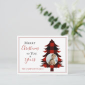 Foto Buffalo Karo Weihnachtsbaum Postkarte (Stehend Vorderseite)