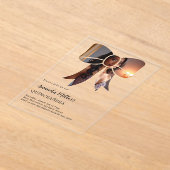 Foto bug elegante klare Quinceanera Acryleinladungen (Ablage )