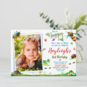 Foto Bugs Geburtstag Einladung 1. Geburtstag (Stehend Vorderseite)