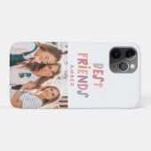 Foto bunte lustige Typografie beste Freunde Case-Mate iPhone Hülle (Rückseite (Horizontal))