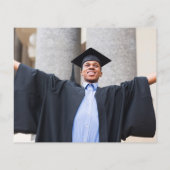 Foto Burgund Roter Abschluss Ankündigung (Rückseite)