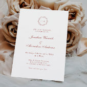 Foto Burgund Weihnachts-Hochzeit Einladung