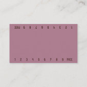 Foto Burgundy Bikini Barista Treuekarte (Rückseite)