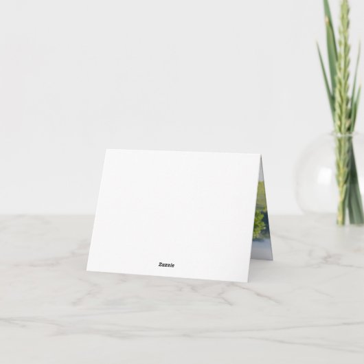 Foto Burgundy Blumenzange Dankeschön-Karte Dankeskarte (Rückseite)