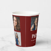 Foto Burgundy PhD-Abschluss Pappbecher (Rechts)