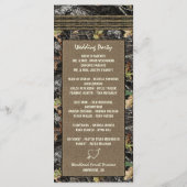 Foto Burlap + Carved Heart Camouflage Hochzeitspro Programm (Rückseite)