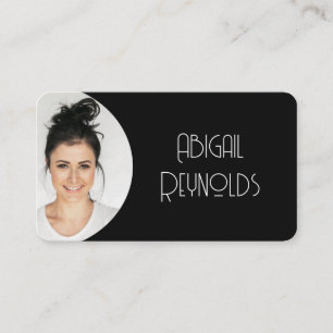 Foto Business Card Schwarzer Rahmen Visitenkarte