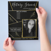 Foto-Business-Flyer für Notare Services Flyer (Hand)