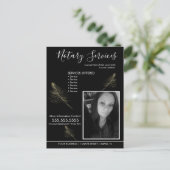 Foto-Business-Flyer für Notare Services Postkarte (Stehend Vorderseite)