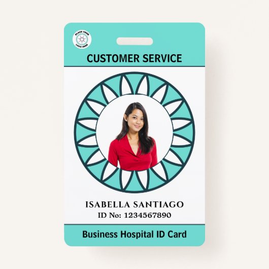 Foto Business Hospital ID Card Custom Ausweis (Vorderseite)