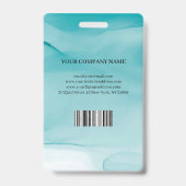 Foto Business-ID für das Abzeichen "Blue Alcohol" Ausweis (Rückseite)