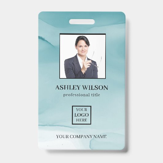 Foto Business-ID für das Abzeichen "Blue Alcohol" Ausweis (Vorderseite)