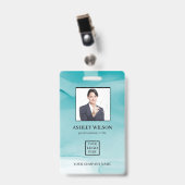 Foto Business-ID für das Abzeichen "Blue Alcohol" Ausweis (Vorderseite mit Clip)