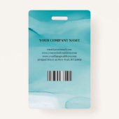 Foto Business-ID für das Abzeichen "Blue Alcohol" Ausweis (Rückseite)