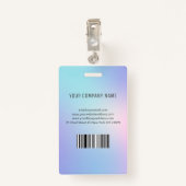 Foto Business ID Hologramm Ausweis (Rückseite mit Klammer)