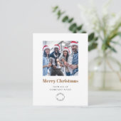 Foto Business Logo Gold Frohe Weihnachten (Stehend Vorderseite)