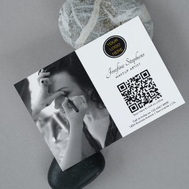 Foto Business Logo QR Code Makeup Artist Flyer