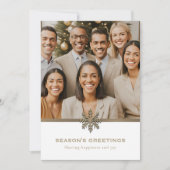 Foto Business Team Feiertagskarte (Vorderseite)