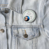 Foto Button Blue Blume Muster (Beispiel)