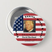 Foto-Button mit amerikanischer Flagge HAMbWG Button (Vorne & Hinten)
