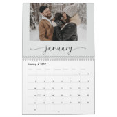 Foto Calendar für moderne Pastelle Kalender (Jan 2027)