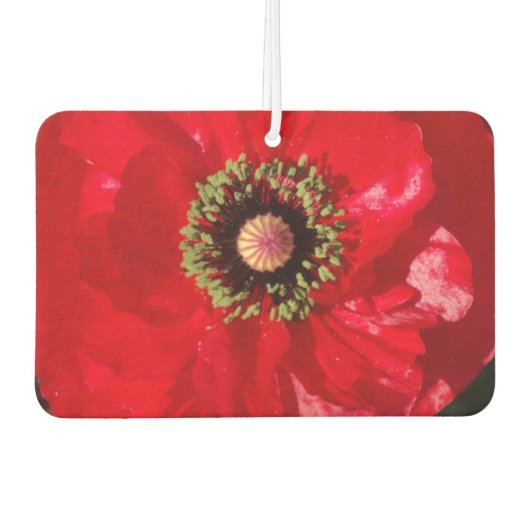 Foto California Red Poppy Blume Autolufterfrischer (Vorderseite)