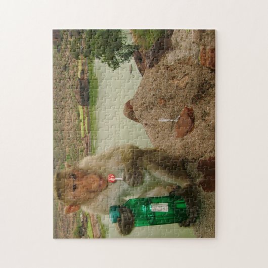 Foto Call-Monkey Badami Indien Puzzle (Vertikal)