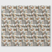 Foto Calligraphy Frohe Weihnachten Geschenkpapier (Flach)