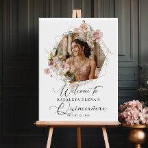 Foto Calligraphy Quinceanera willkommen