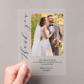 Foto Calligraphy Wedding Vielen Dank Acryleinladungen (Insitu (Handheld))