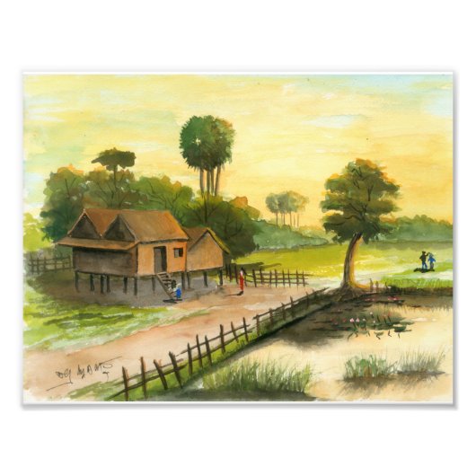 Foto Cambodian Village 1 von Vannak Anan Prum (Vorne)