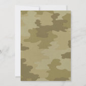 Foto Camouflage Abschluss Einladung (Rückseite)