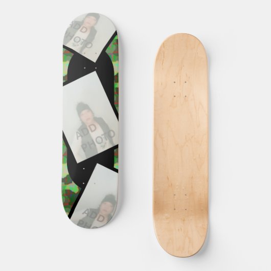 Foto Camouflage Skateboard (Vorderseite)
