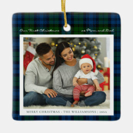 Foto Campbell Tartan - Karierte Familie zu Weihnac Keramikornament