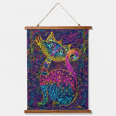 Foto Cat Collection Wandteppich Mit Holzrahmen (Vorderseite 2)