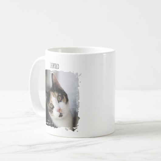 Foto Cat Pet Tasse mit Name (Vorderseite Links)