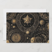 Foto Celestial Black Save The Date (Rückseite)