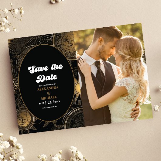 Foto Celestial Black Save The Date
