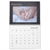 Foto Chalkboard Modernes Collage Kalender (Jan 2027)