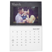 Foto Chalkboard Modernes Collage Kalender (Mär 2027)