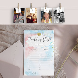 Foto Challenge Gender Reveal Fun Game