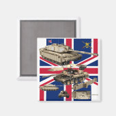 Foto Challenger 2 Magnet (Vorderseite/Rückseite)